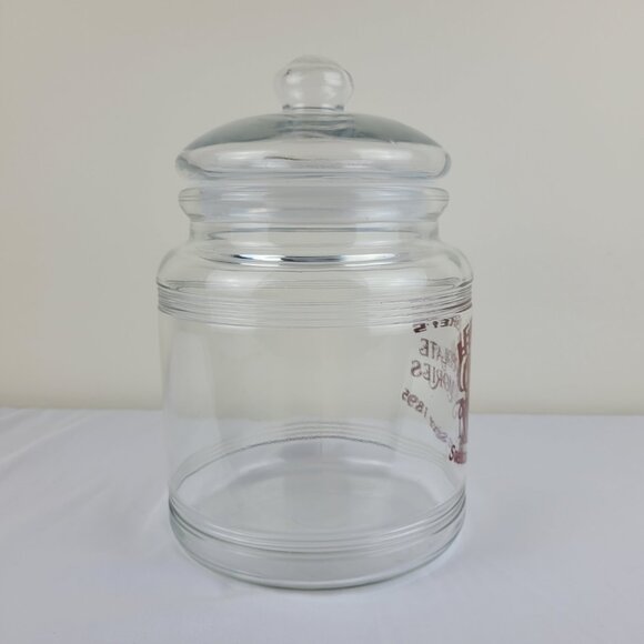 Vintage Hershey’s Chocolate Memories Sweets Treats 1895 Glass cookie jar Lid 90s - Picture 12 of 16